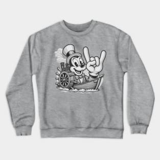 Rock On Steamboat Willie Crewneck Sweatshirt